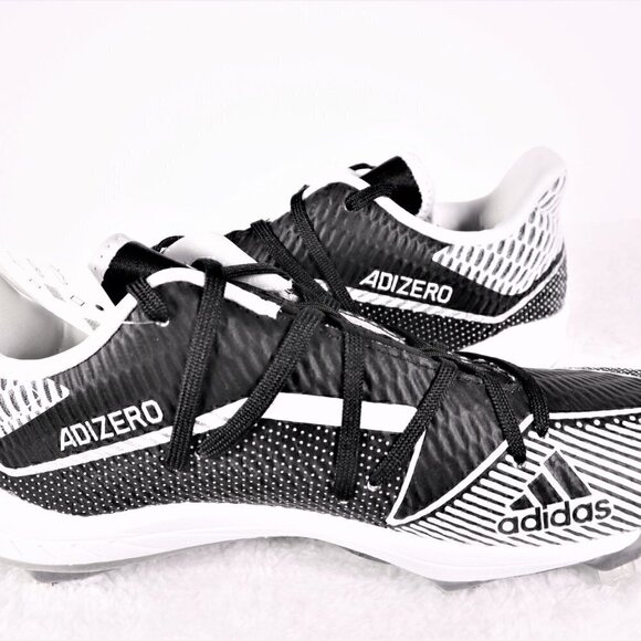 Adidas Afterburner 7 Baseball Cleats Black-White EG5633 SIZE 7.5 (NWT) - Picture 5 of 10